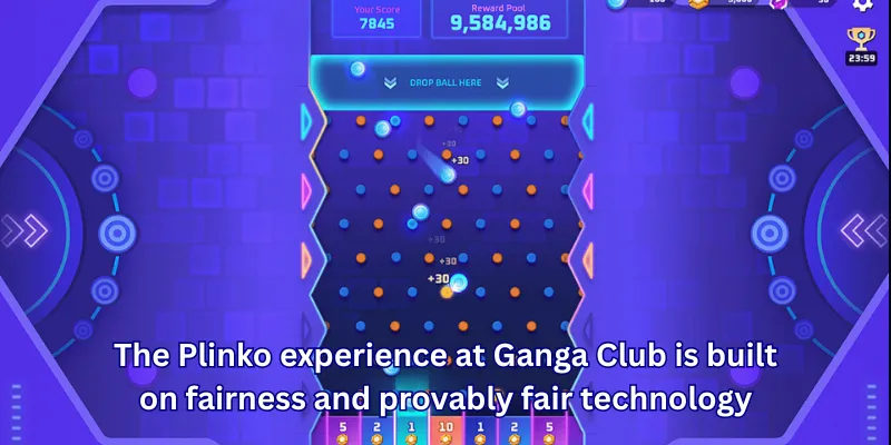 The Plinko experience at Ganga Club is built on fairness and provably fair technology